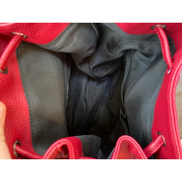 Urban Outfitters Red Western Backpack Faux Leather Boho Festival Bag nwot - Picture 10 of 11